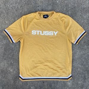 Stussy Yellow Logo Long Sleeve Tee